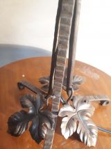 lampe 1930  fer forge tulipe 