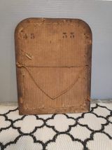 miroir Louis Philippe petit en bois marron foncé et doré