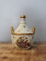 Flacon de toilette, décor WATTEAU - Porcelaine de Luxe