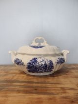 Ancienne soupière en porcelaine Moulin des Loups ORCHIES - 1