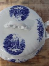 Ancienne soupière en porcelaine Moulin des Loups ORCHIES - 1