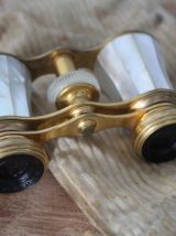 Jumelles de théâtre en nacre et bronze - XIX eme
