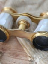 Jumelles de théâtre en nacre et bronze - XIX eme