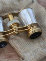 Jumelles de théâtre en nacre et bronze - XIX eme