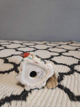 oiseau en céramique craquelée vintage