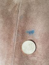 manteau marron clair en peau  T 38 vintage