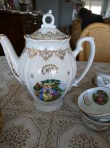 Service à café et dessert Fragonard porcelaine 41 pièces 