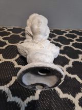 buste jeune fille en pierre reconstituée et patinée 