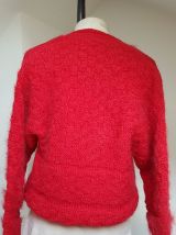 gilet en laine  rouge