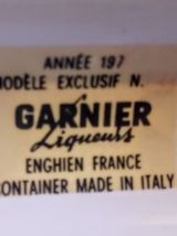 Ancienne bouteille publicitaire Garnier liqueurs 