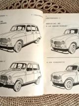 Manuel de réparation MR 61 pour Renault 4 -1963