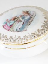 Bonbonnière en porcelaine de limoges souvenir de communion