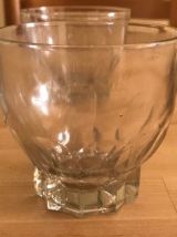 Verres à eau ronds vintage