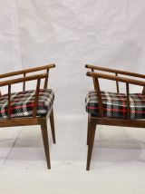 Élégant paire de fauteuils de la maison Baumann,