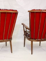 Élégant paire de fauteuils de la maison Baumann,