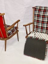 Élégant paire de fauteuils de la maison Baumann,