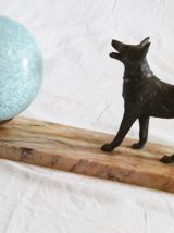 Lampe art déco marbre