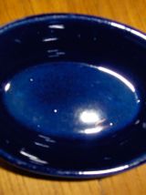 Pichet/carafe + 4 raviers émaillés bleu klein