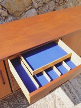 Enfilade en teck de Nils Jonsson pour Troeds Bjärnum 1960