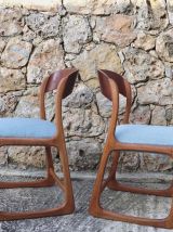 Paire de chaises Baumann "Bemole " 1960