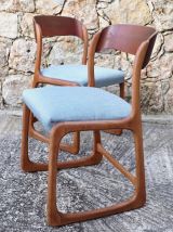 Paire de chaises Baumann "Bemole " 1960