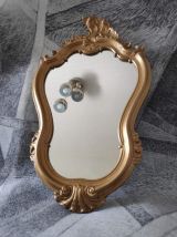 miroir baroque doré en résine