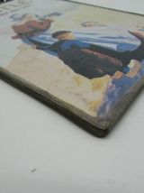 carte postale publicitaire chocolat Nestlé sous verre