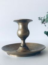 Bougeoir antique en laiton