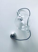 Suspension boule en verre vintage