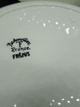 2 ancien plats faience de Badonviller décor de rose