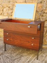 Coiffeuse en palissandre de style moderniste 1960