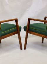 Paire de fauteuils vintage année 60 entièrement restaurée.