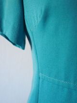 Robe babydoll Mod trapèze Twiggy turquoise vintage 60's
