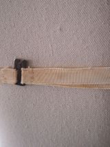 Soutien-gorge brassière en satin de soie blanc nacre vintage