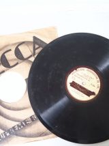 Lot de 4 vinyles 78 tours déco gramophone vintage rétro 1930