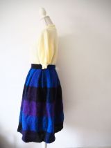 Jupe patineuse pure laine vintage 50's