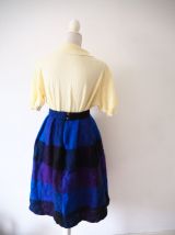 Jupe patineuse pure laine vintage 50's