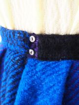 Jupe patineuse pure laine vintage 50's