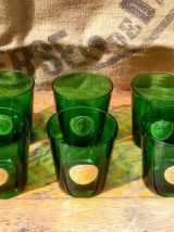 Ensemble de 10 verres vintage avec médaillons