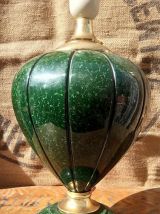 Jolie pied de lampe en céramique signée Robert de Schuytener