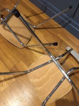 Lot de 2 chaises en formica blanches