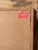 Ancienne gravure "Le port des sables d'olone" par N.Ozanne 