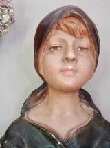 Buste en plâtre années 20