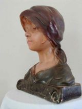 Buste en plâtre années 20