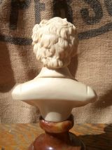 Buste de Chopin sur socle en marbre signé A. Giannelli 