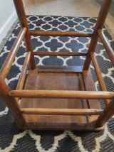 tabouret de bistrot en bois courbé verni vintage