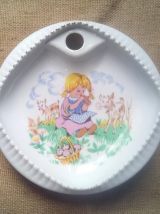 Assiette "maintien au chaud" en porcelaine de Limoges