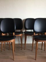 Suite de 6 chaises Pégase de chez Baumann vintage années 60