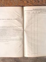 Ancien Cahier de surveillance de la Gendarmerie Nationale 