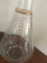 Duo de carafes en verre.